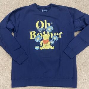Disney Navy Blue Winnie the Pooh Sweatshirt medium